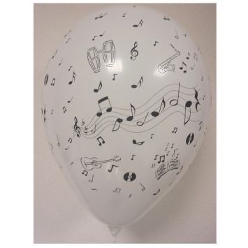 8 Ballons Notes de Musique