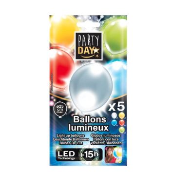ballons lumineux 5 couleurs | jourdefete.com