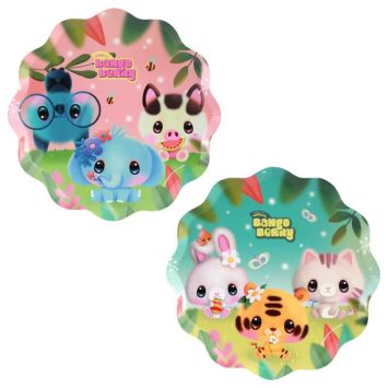 Assiettes carton enfant avec animaux mignons Bangoberry 23 cm | jourdefete.com