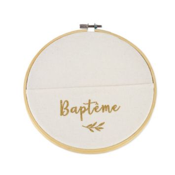 Cadre Pochette Végétale - Baptême | jourdefete.com
