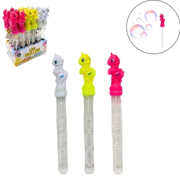 Bâton Bulles de Savon Licorne - 25 cm - 50 ml - Couleur Aléatoire