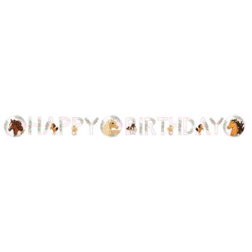 banniere happy birthday collection beaux chevaux | jourdefete.com