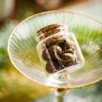 Flacon en Verre avec Bouchon en Liège - Bébé d'Amour - Or
