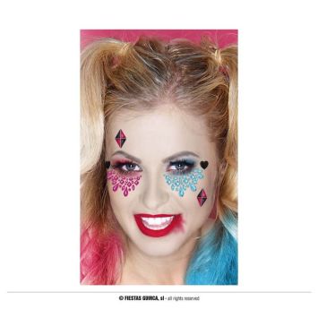 Bijoux de visage adhésifs - Dangerous Girl | jourdefete.com