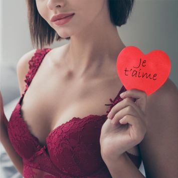 Bloc-notes de 100 feuilles en forme de cœur - 8 x 8 cm - Saint-Valentin - Collection Chéri Chérie