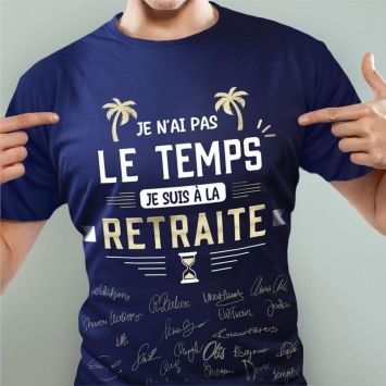 T-Shirt à dédicacer pour homme - Retraite