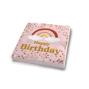 Craquez pour ce lot de 20 serviettes en papier, provenant de la collection Boho | jourdefete.com