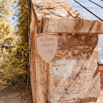 3 décorations directionnelles - Collection Boho Blush et Or