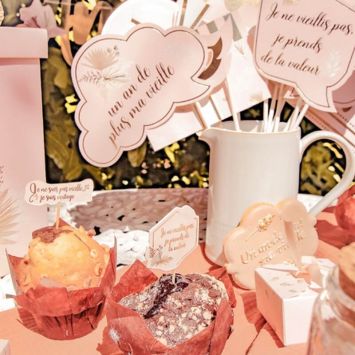 Assortiment de 12 Pics - Collection Boho Blush et Or