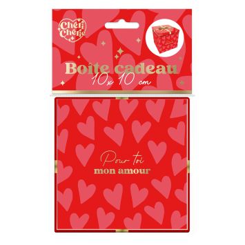 Boîte Cadeau - Saint-Valentin - Modèle Petit - Collection Chéri Chérie