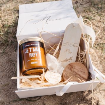 Boîte Cadeau "Merci" - 20 x 15 x 7 cm