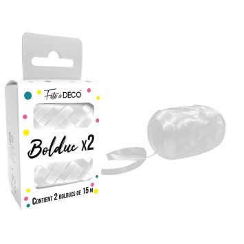 2 bolducs - 15 m - Couleur au choix