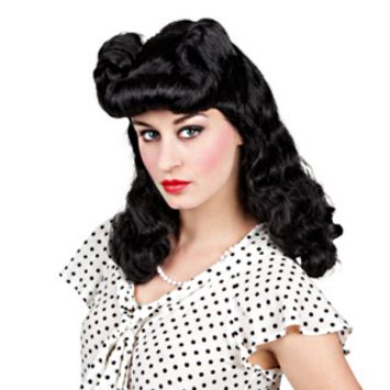 perruque femme années 50