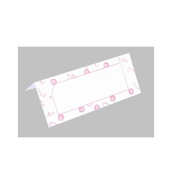 Lot de 6 marque-places - Bonbon Sucre - Rose | jourdefete.com
