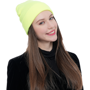 Bonnet fluo jaune pour déguisements et soirées à thème | jourdefete.com