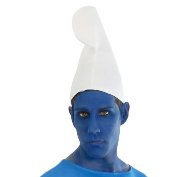 Bonnet Blanc de Lutin Bleu