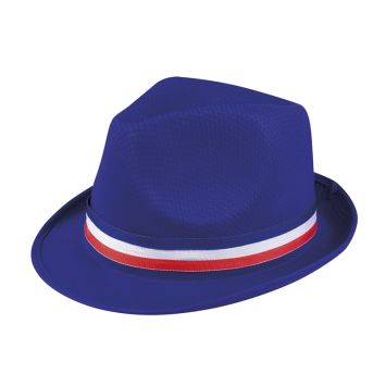 Chapeau Borsalino Bleu - Ruban Tricolore France