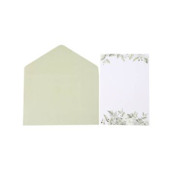 10 invitations avec enveloppes de la collection botanique