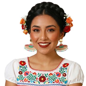 Boucles d'oreilles de Mexicaine avec sombreros