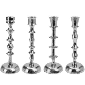 bougeoir argent 20cm | jourdefete.com