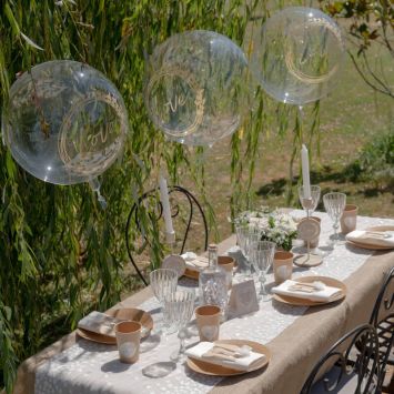 Ballon bobo en latex - Diamètre 60 cm - Collection Mariage Naturel