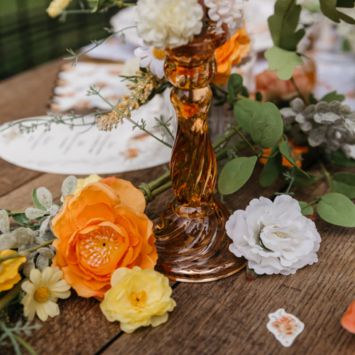 Bougeoir en verre - Astrid - 8,8 x 16,5 cm - Couleur au choix