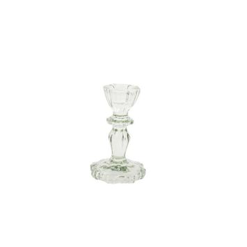 Bougeoir Salvia en verre Reflets Sauge 6,8 x 11 cm | jourdefete.com