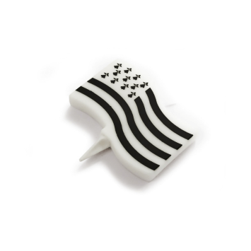 Bougie d'anniversaire en forme de drapeau breton