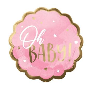 Ballon en aluminium - Oh Baby - 55 cm - Couleur au choix