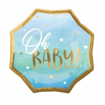 Ballon en aluminium - Oh Baby - 55 cm - Couleur au choix