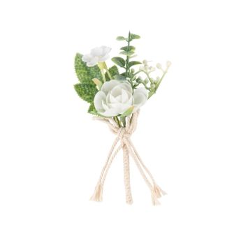Un splendide bouquet de fleurs blanches artificielles pour votre table lors de votre événement | jourdefete.com