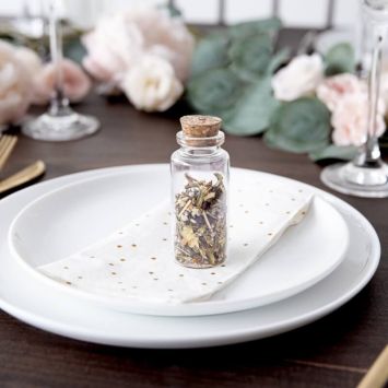 Lot de 12 bouteilles en verre avec bouchon en liège - 7,5 cm