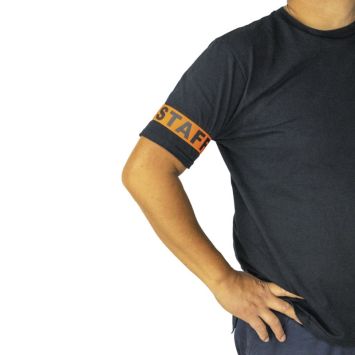 Brassard orange "STAFF"