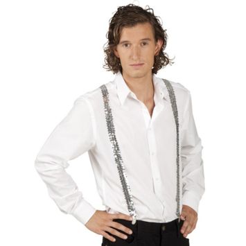 Bretelles à Sequins - Argent