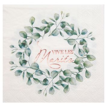 serviette vive les maries | jourdefete.com