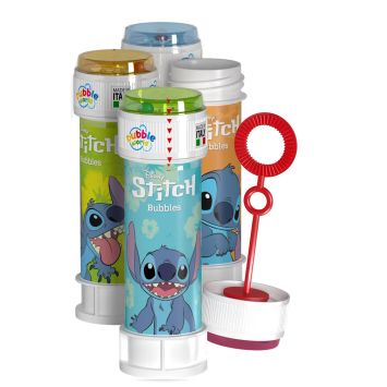 Flacon de bulles de savon avec jeu de patience - 60 ml - Stitch™ - Modèle Aléatoire