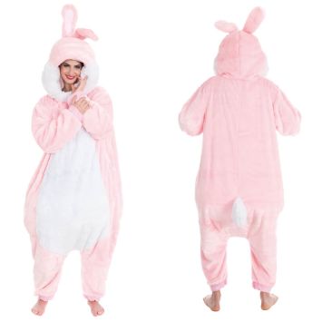Costume Big Lapin Rose - 180 cm