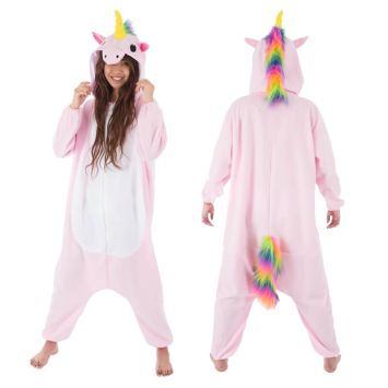 Déguisement Kigurumi Licorne rose - Taille M