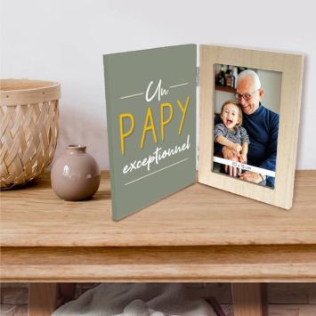 Cadre Photo Pliable - Un papy exceptionnel - Collection Famille d'Amour