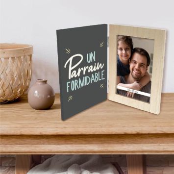 Cadre Photo Pliable - Un parrain formidable - Collection Famille d'Amour
