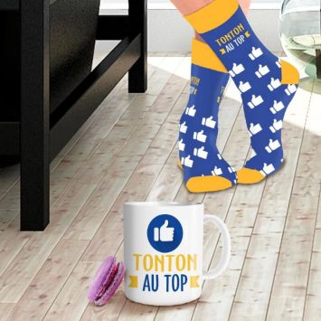 Coffret Cadeau Mug et Chaussettes - Tonton