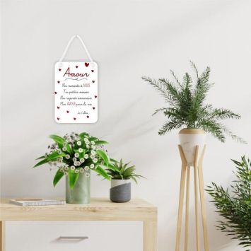 Plaque affective - Amour - Collection Famille d'Amour