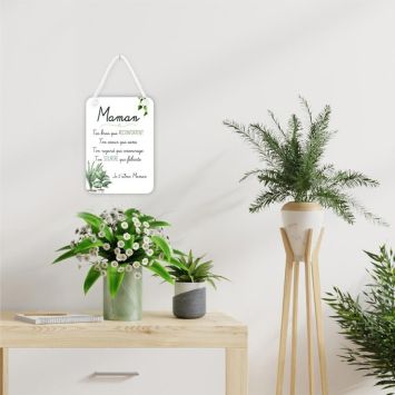 Plaque affective - Maman - Collection Famille d'Amour