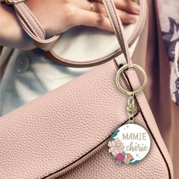 Porte-clé affectif - Mamie chérie - Collection Famille d'Amour
