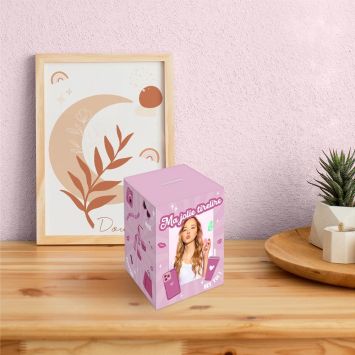 Tirelire personnalisable en bois pour enfant - Beauté