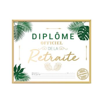 Cadre diplôme retraite | jourdefete.com