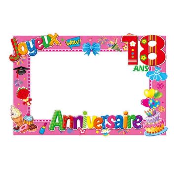 Cadre Photobooth Anniversaire - Age au Choix
