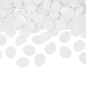 Canon à confettis - Pétales de rose en papier - 40 cm - Blanc