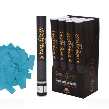 Canon à confettis pour Gender Reveal - Boy or Girl ? - 40 cm - Couleur au choix