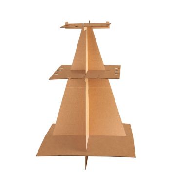 Pyramide à flûtes en carton - 55 x 79 cm - Couleur au choix
